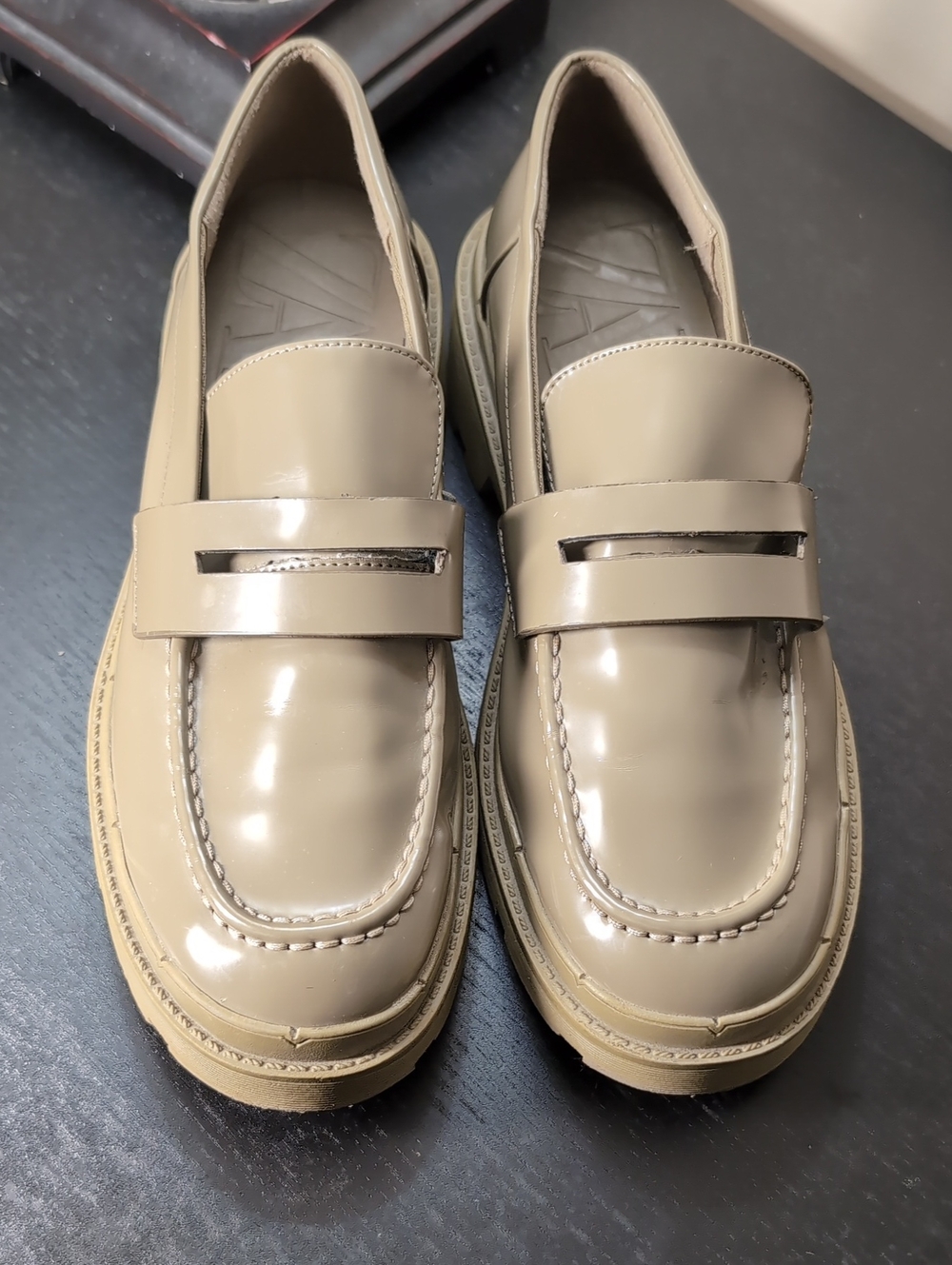 Zara Lug Sole Chunky Loafers Size 7.5